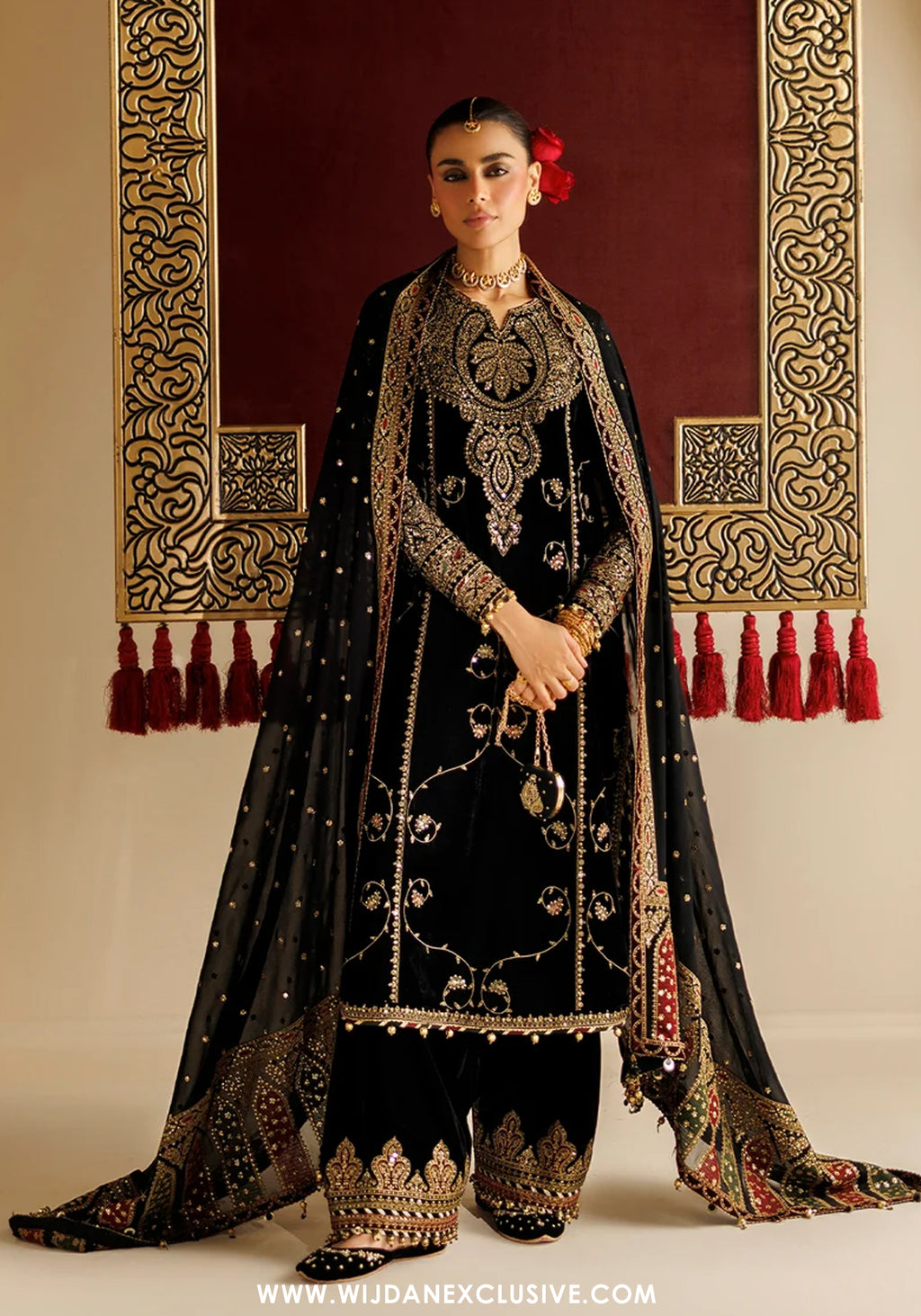 Chandni by Jazmin | Unstitched Embroidered Velvet Formal Collection - 2026 (D-05)
