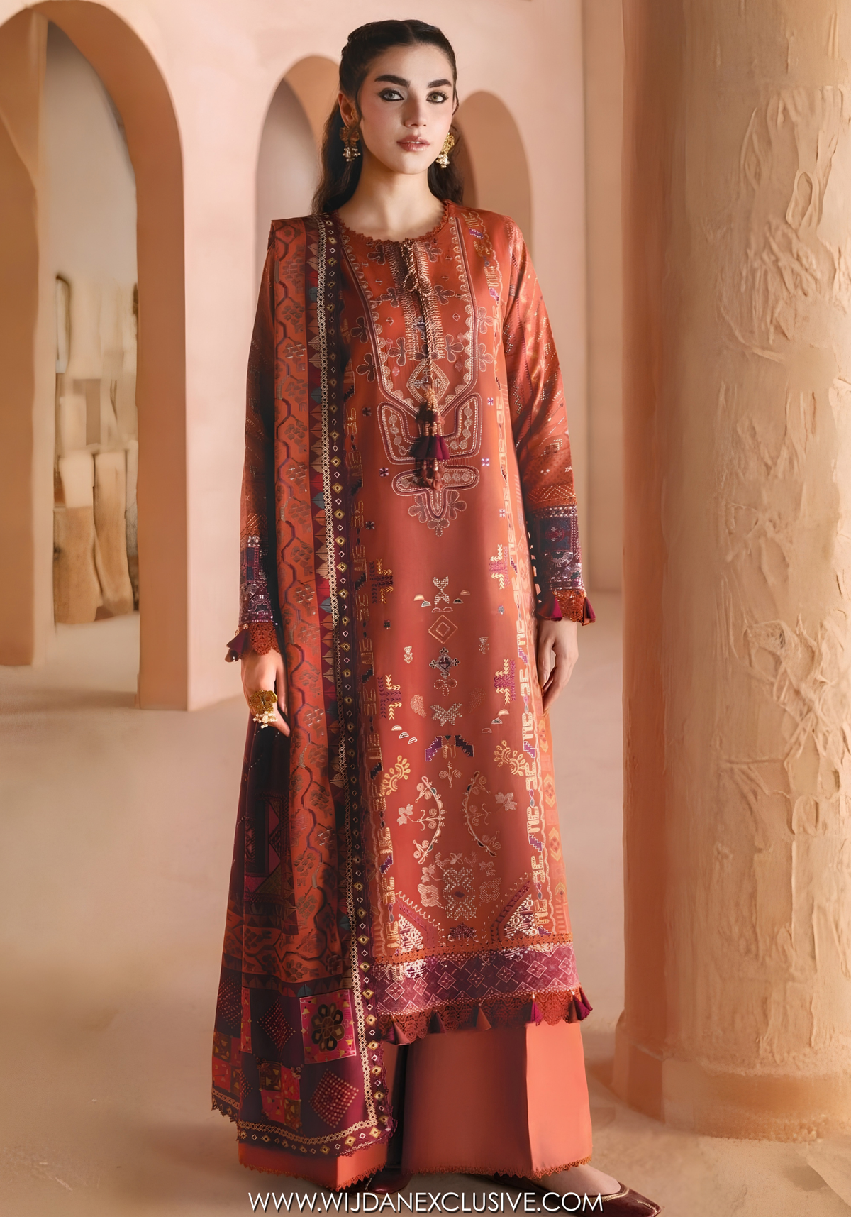 One Nation by Florent | Unstitched Printed & Embroidered Viscose Collection'26 (ZAREEN)