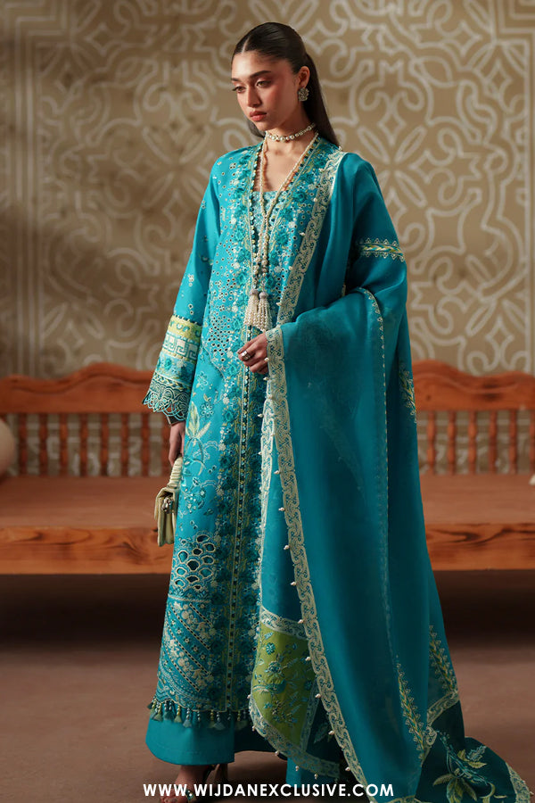 Mashriq by Bin Ilyas | Unstitched Luxury Lawn Collection - 2026 (D-116-B)