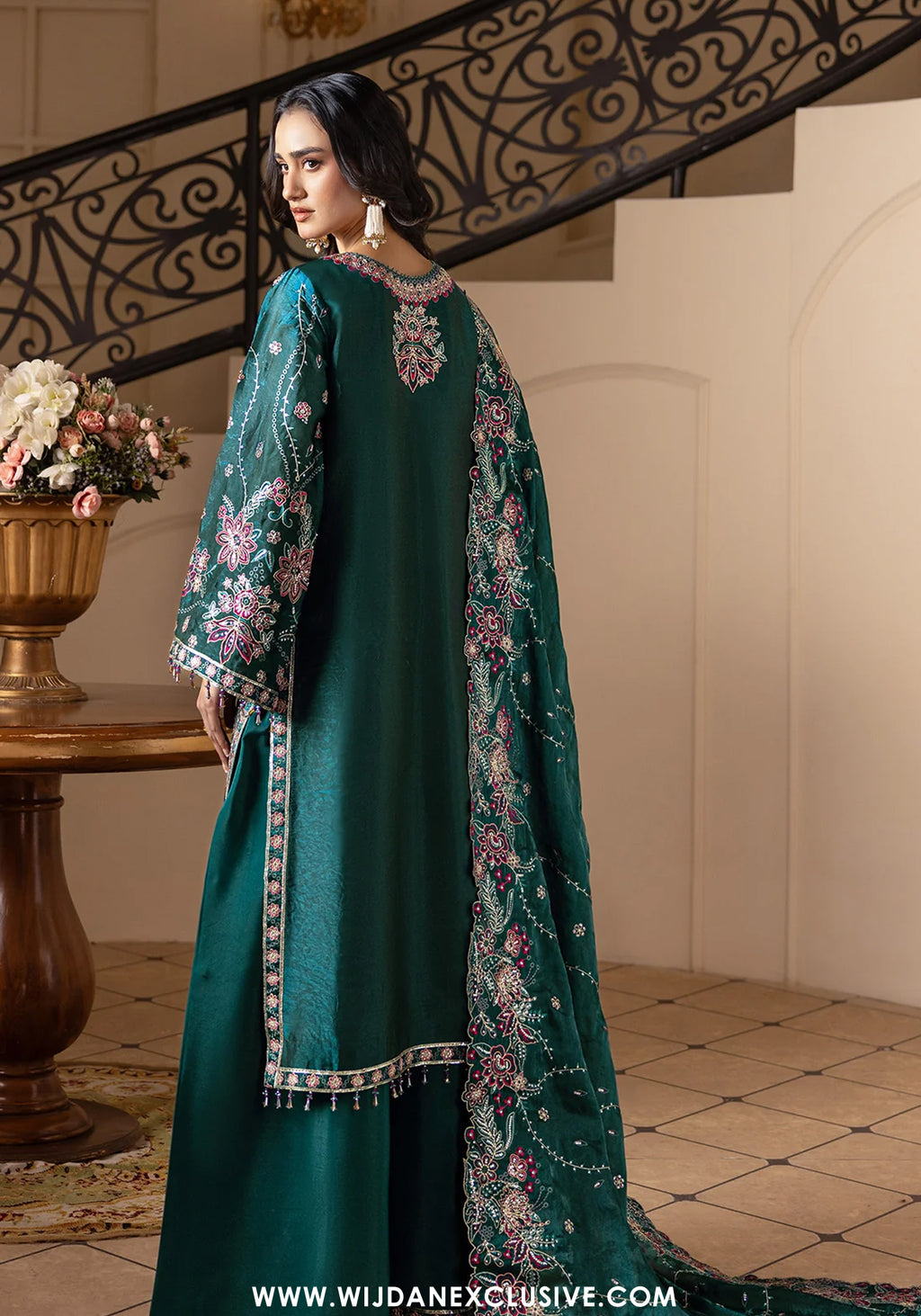 Aaina by Alizeh | Unstitched Silk Embroidered Wedding Collection - 2026 (ELIF)