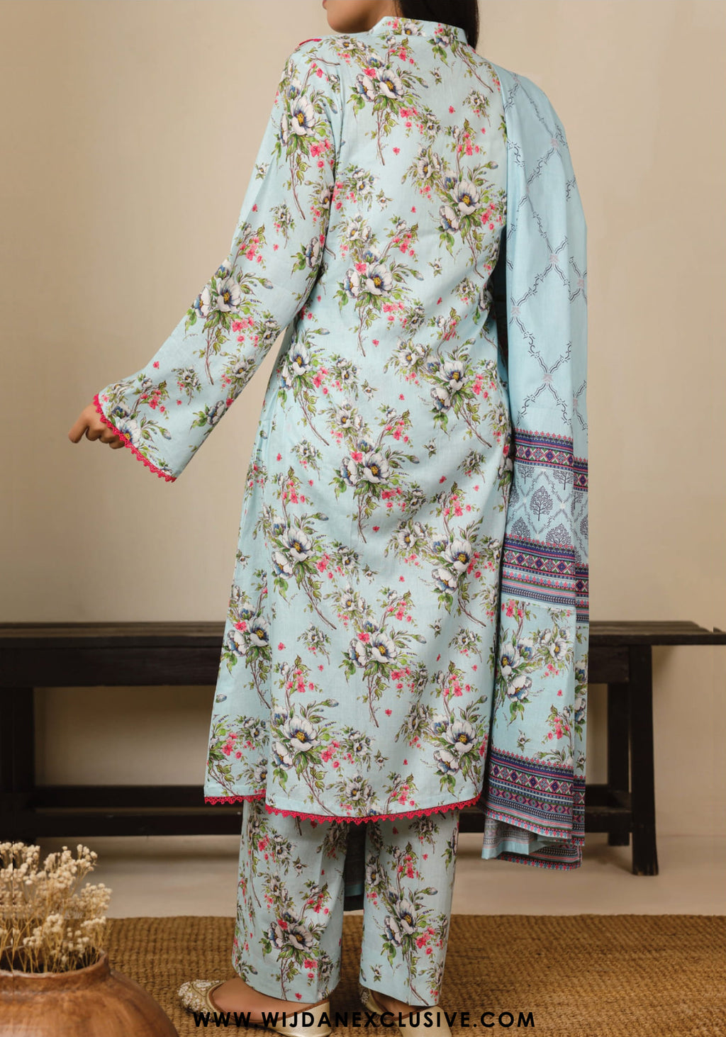 VS Daman Unstitched 3PC Digital Cambric Collection - 2025 D-2035