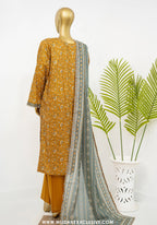 Bin Saeed Stitched Exclusive Printed Lawn Vol-07 Collection – 2026 (D-12)