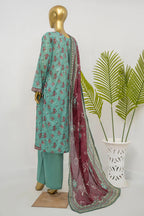 Bin Saeed Stitched Exclusive Printed Lawn Vol-08 Collection – 2026 (D-12)