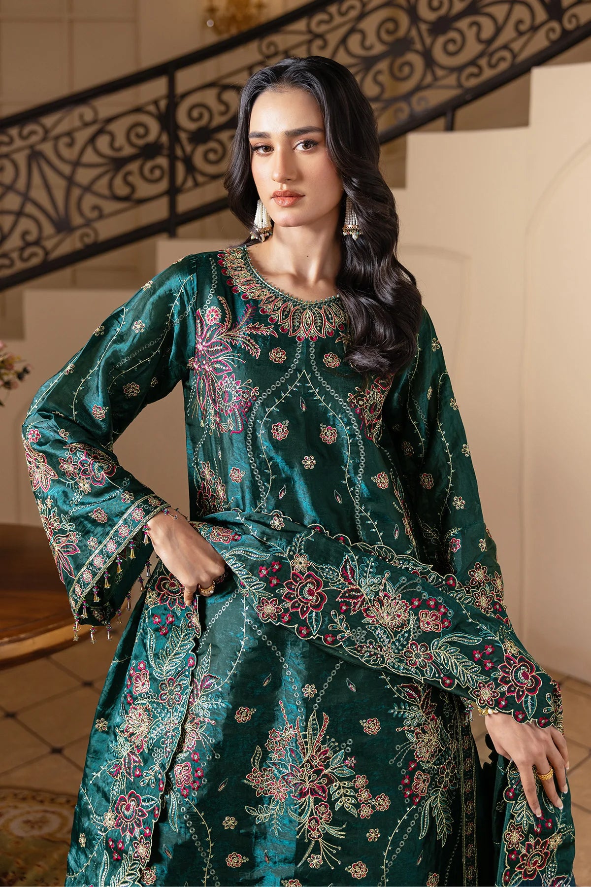 Aaina by Alizeh | Unstitched Silk Embroidered Wedding Collection - 2026 (ELIF)