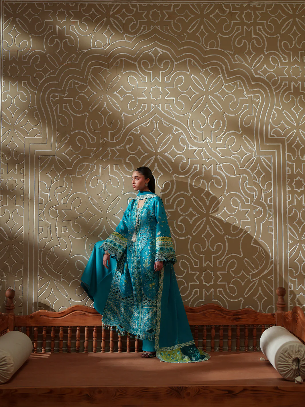 Mashriq by Bin Ilyas | Unstitched Luxury Lawn Collection - 2026 (D-116-B)