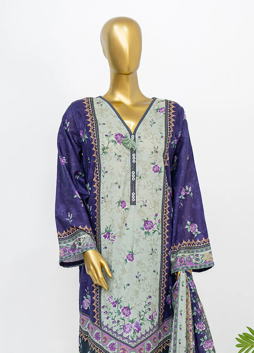 Bin Saeed Stitched Exclusive Printed Lawn Vol-08 Collection – 2026 (D-13)