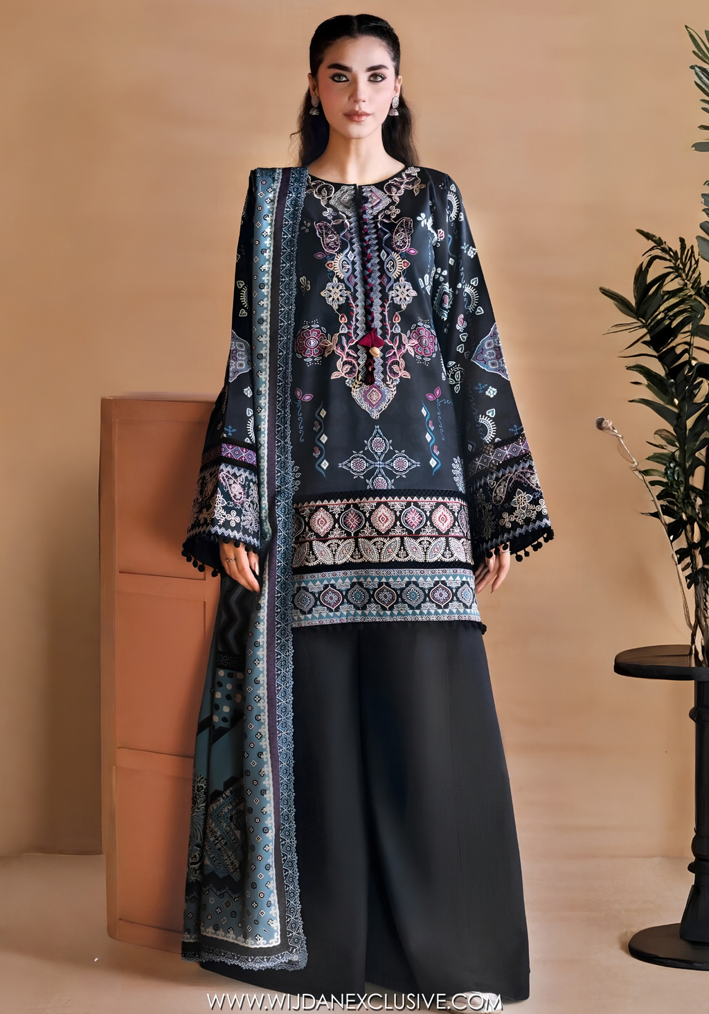 One Nation by Florent | Unstitched Printed & Embroidered Viscose Collection'26 (PARISA)