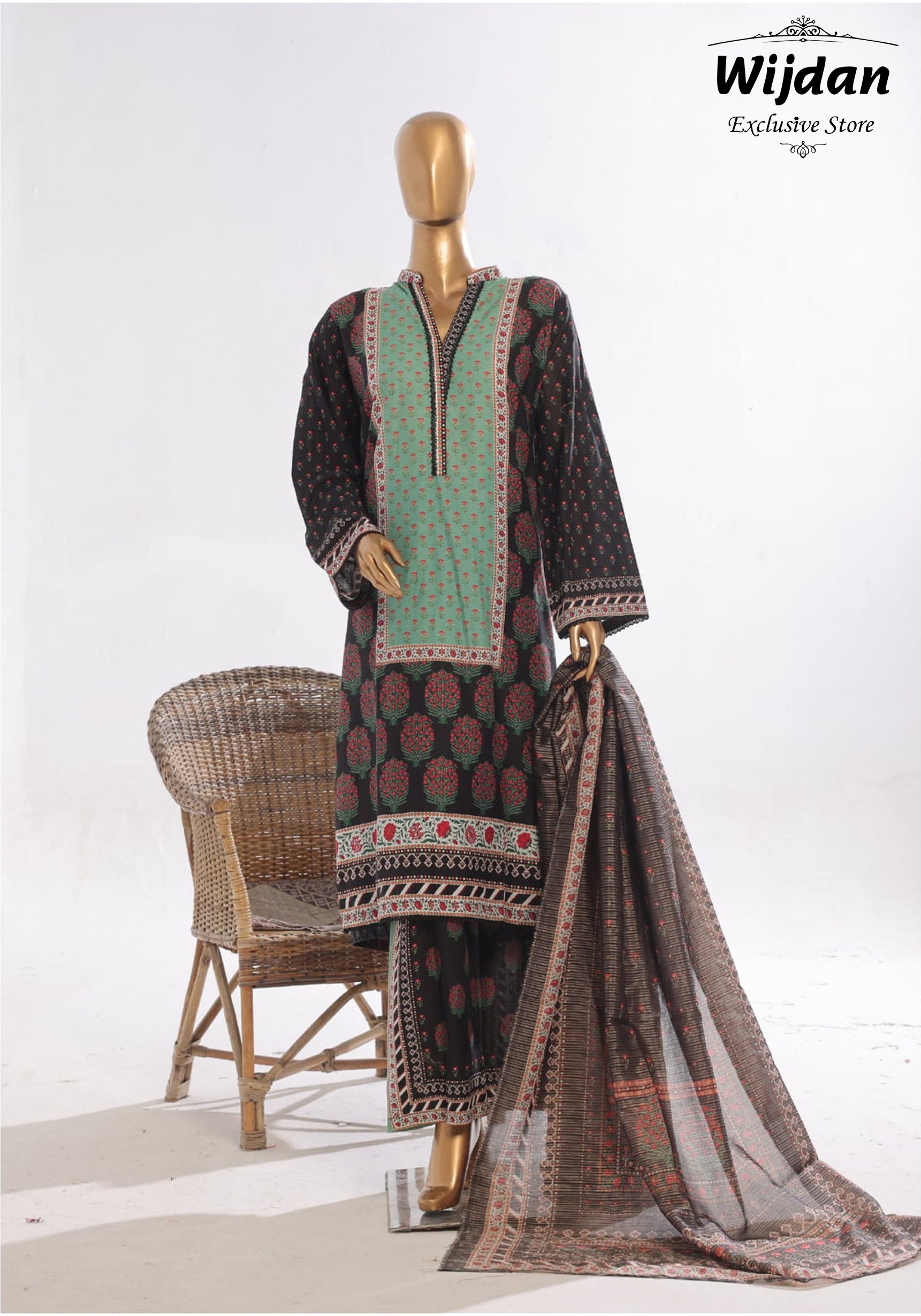 Bin Saeed Exclusive Printed Lawn Collection'25 Vol-03 D-13