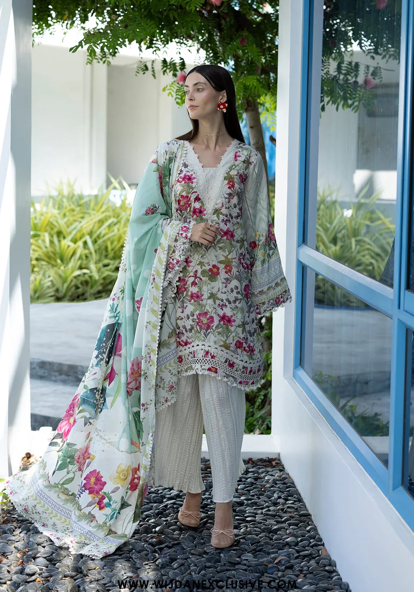 Santorini by Elaf | Unstitched Printed Lawn Collection - 2026 EPN-9B CHANTILLY