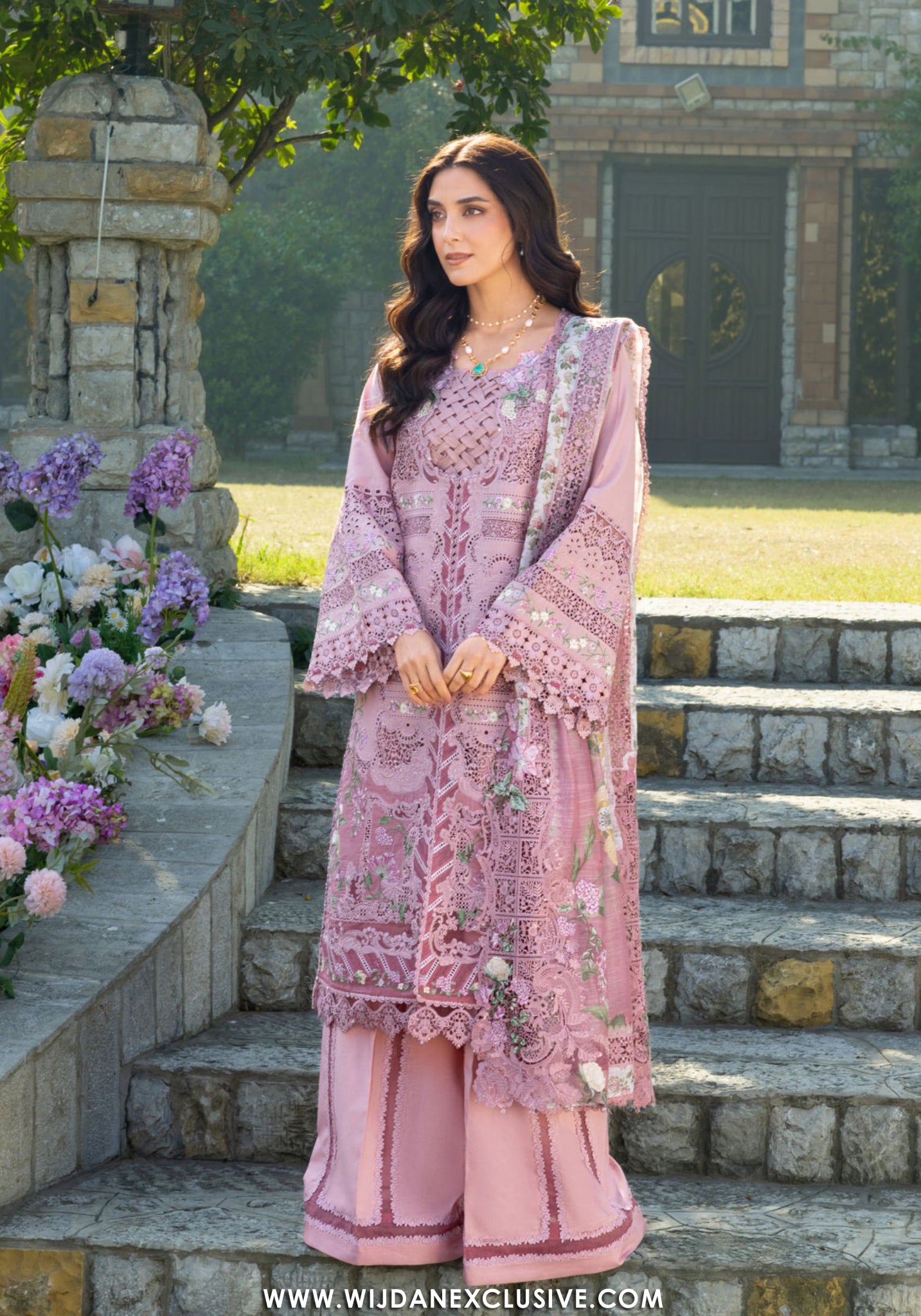 Elaf Unstitched Luxury Lawn Collection -2026 (ROSEE)