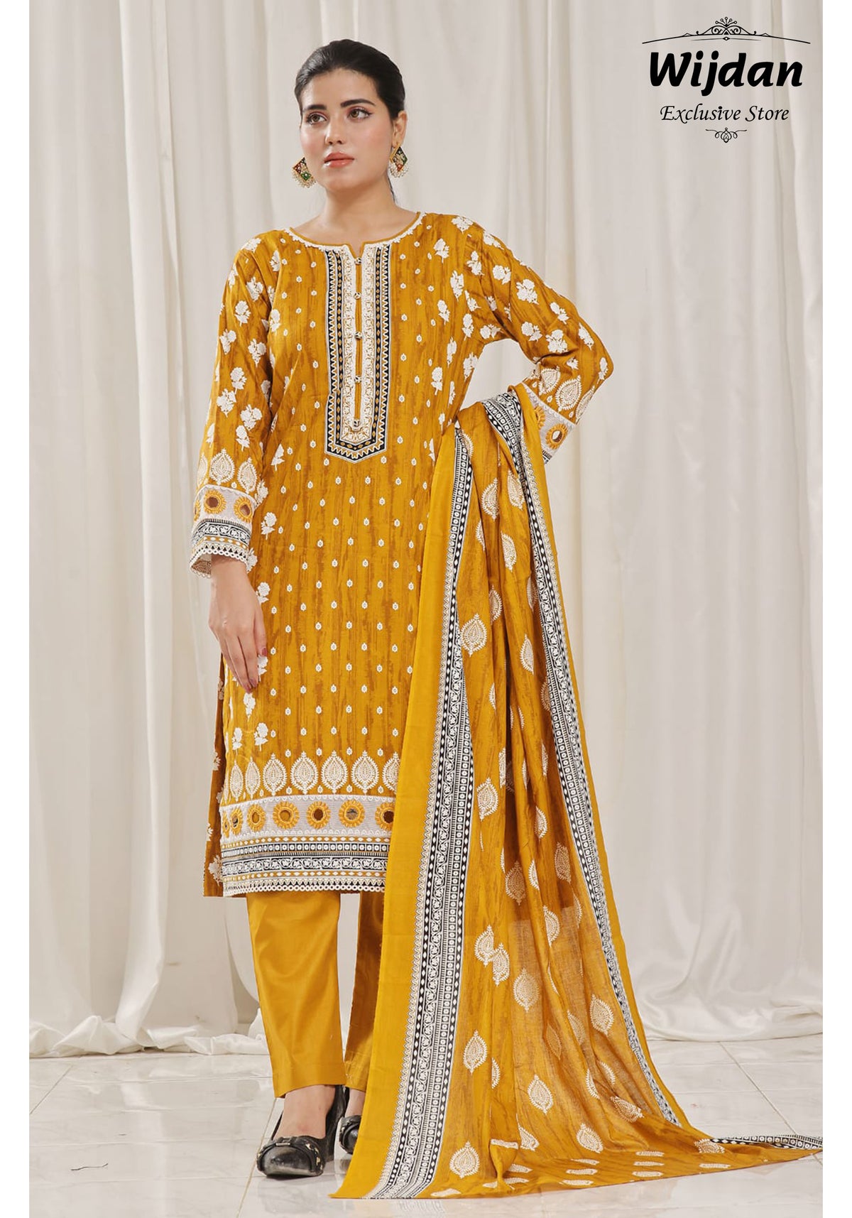 Designer Lawn 3PC Printed Collection D-13