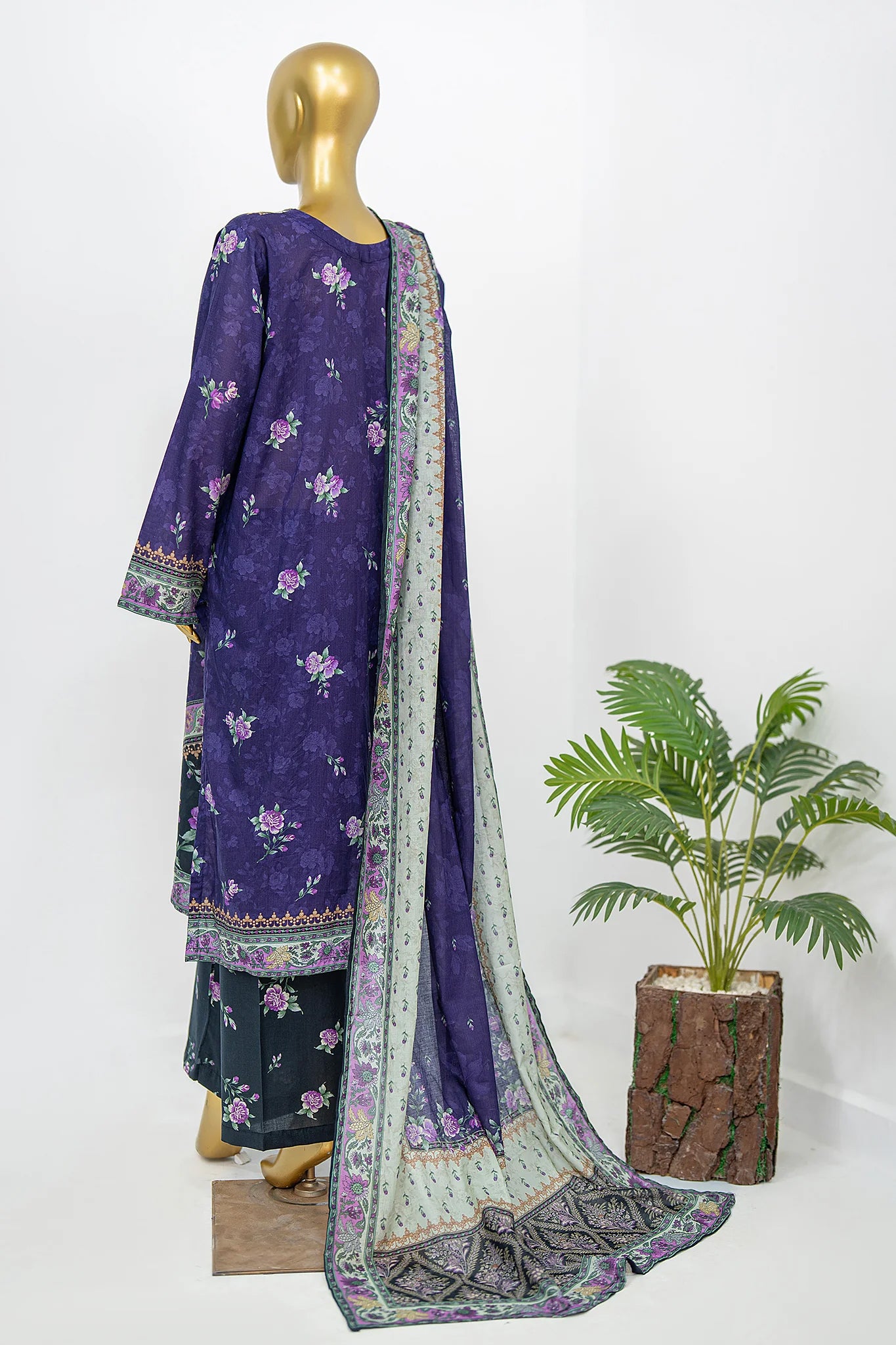 Bin Saeed Stitched Exclusive Printed Lawn Vol-08 Collection – 2026 (D-13)