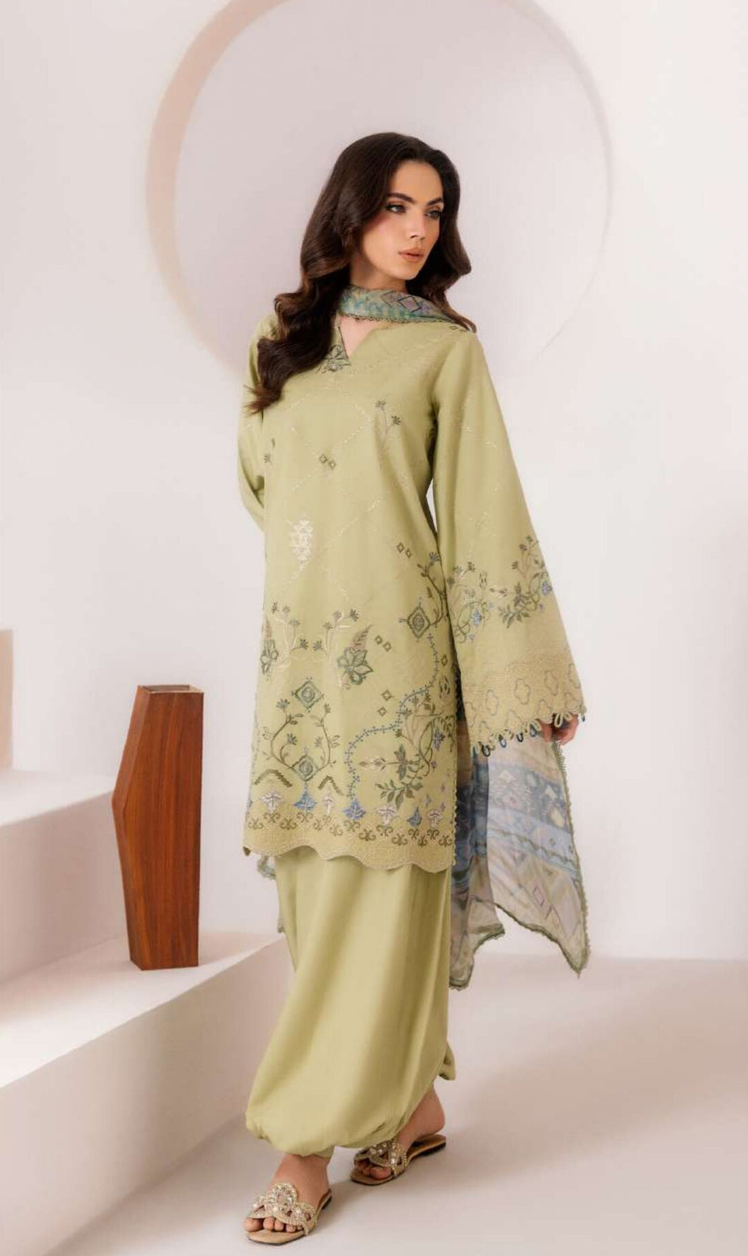 Zync by Florent | Unstitched Intermix Embroidered Viscose Collection'26 (D-14)