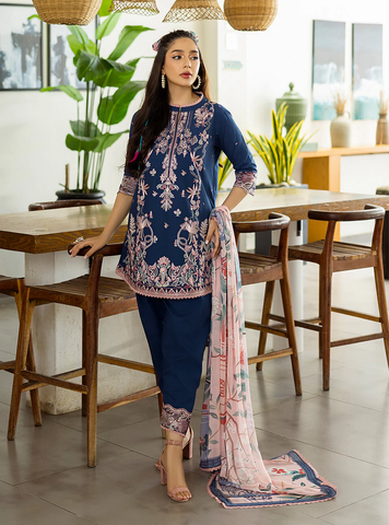 Tahra Lawn'25 Collection by Zainab Chottani D-14 Elisa
