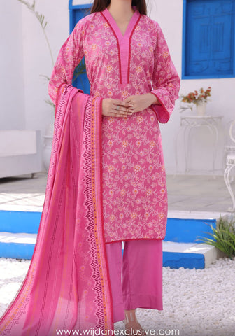 Wrinkle Free Un-Stitched Printed Collection Vol-26 by Amna Khadija D-14