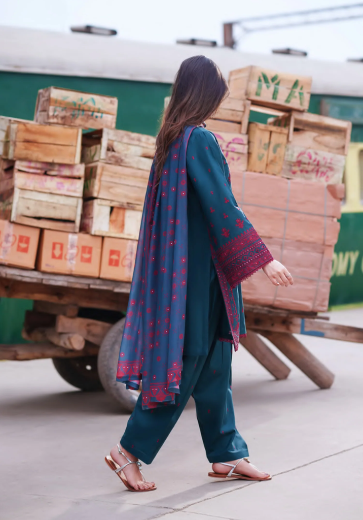 Safarnama by Casual Lite | Stitched Embroidered Lawn Collection - 2026 (D-05)