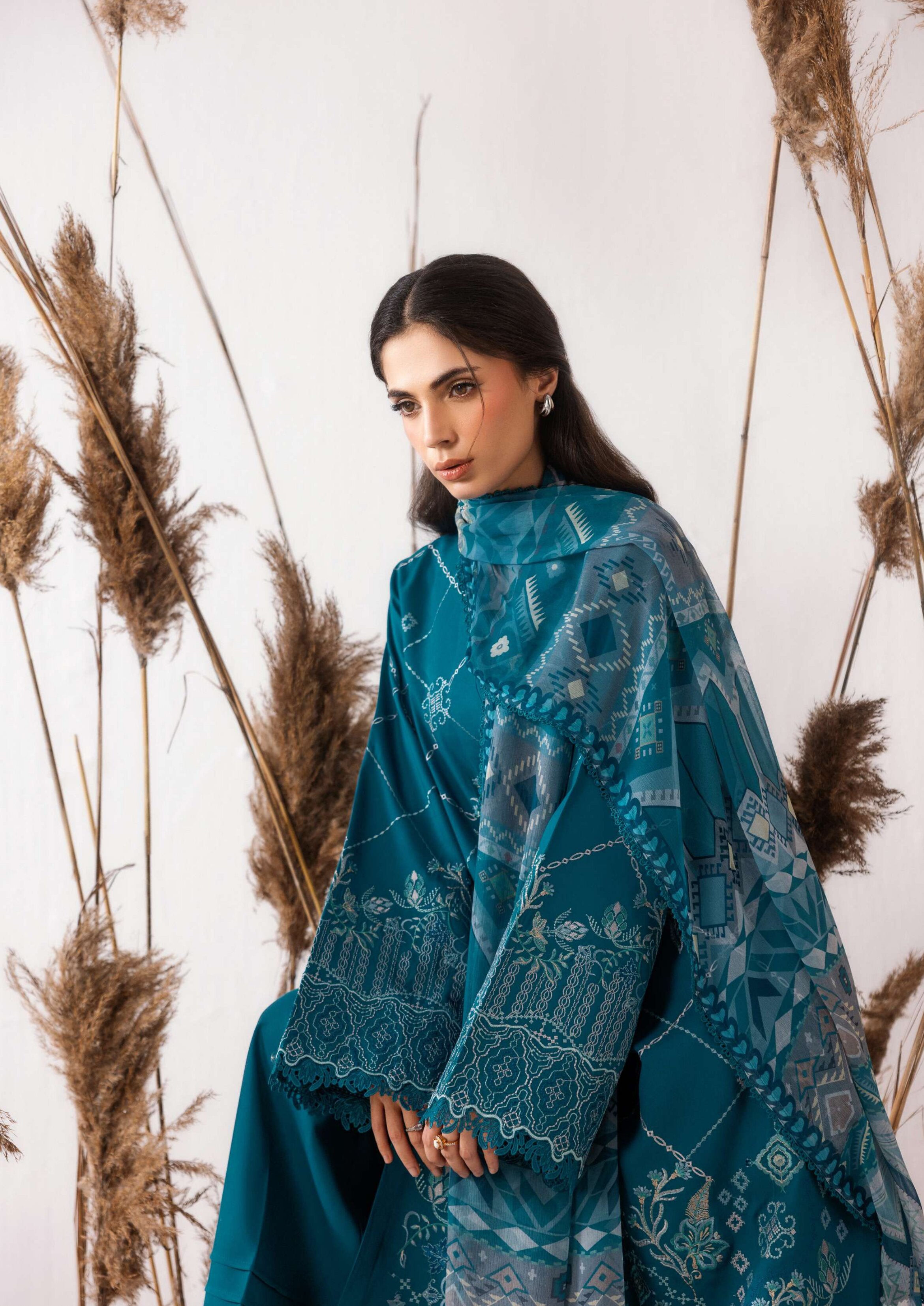 Zync by Florent | Unstitched Intermix Embroidered Viscose Collection'26 (D-15)