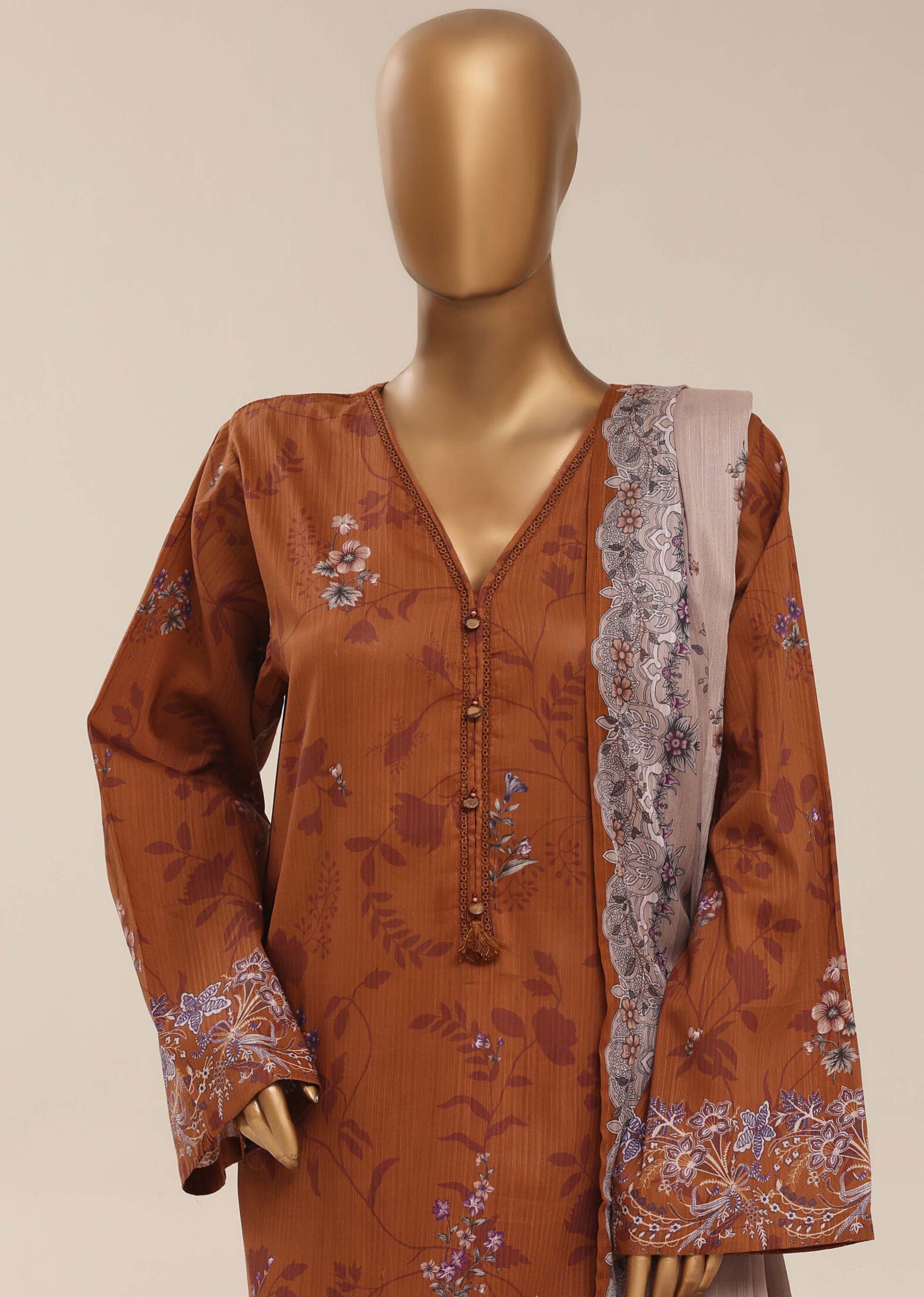 Sadabahar Stitched Printed Lawn Vol-12 Collection – 2026 (D-15)