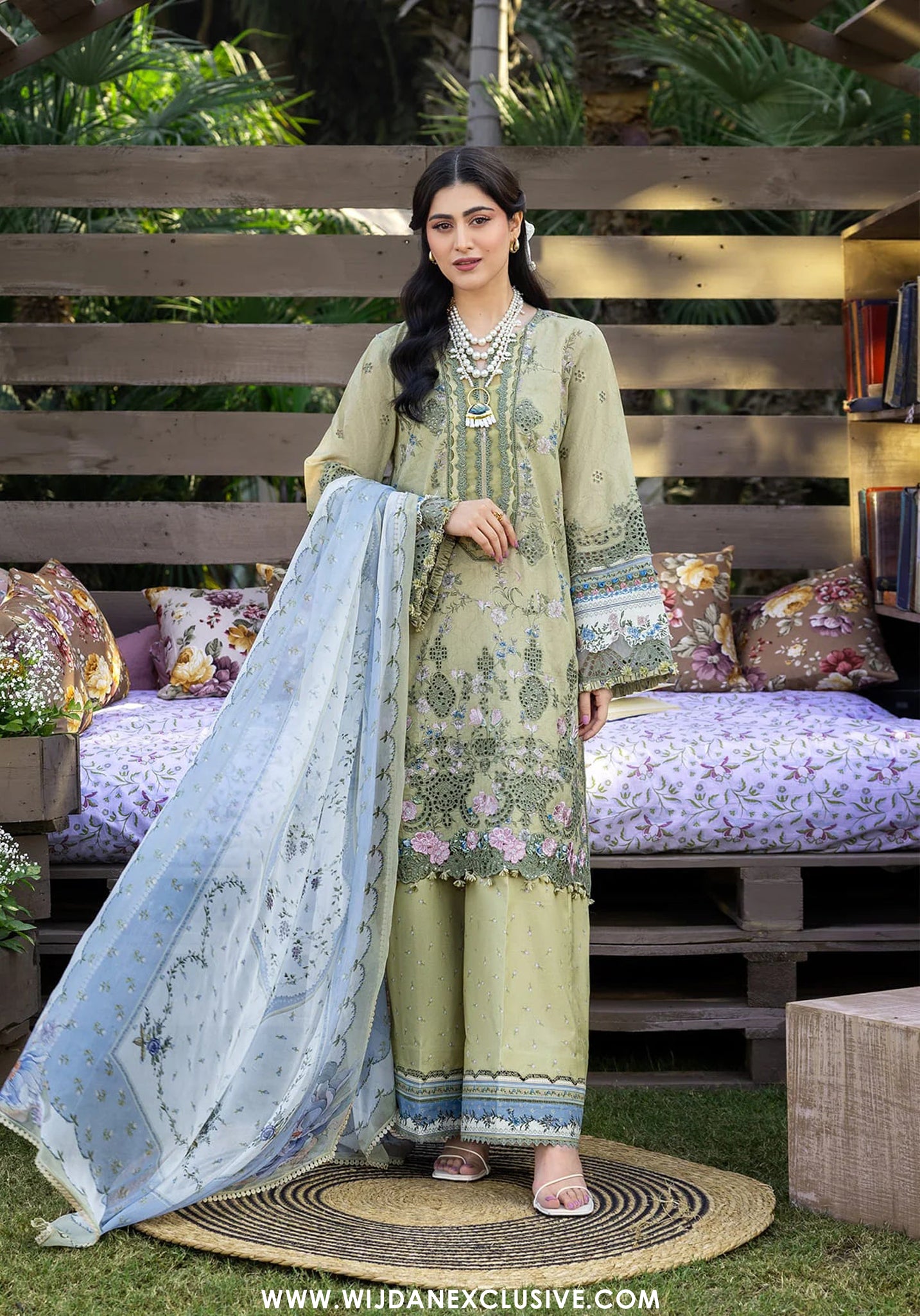 Elaf Chikankari Unstitched Print Collection - 2026 ERC-8B MENAH