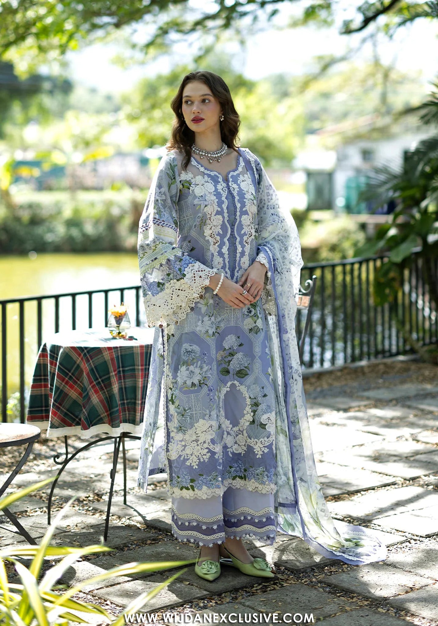 Elaf Signature Unstitched Printed Embroidered Lawn Collection - 2026 ESA-8B ANASTASSIA