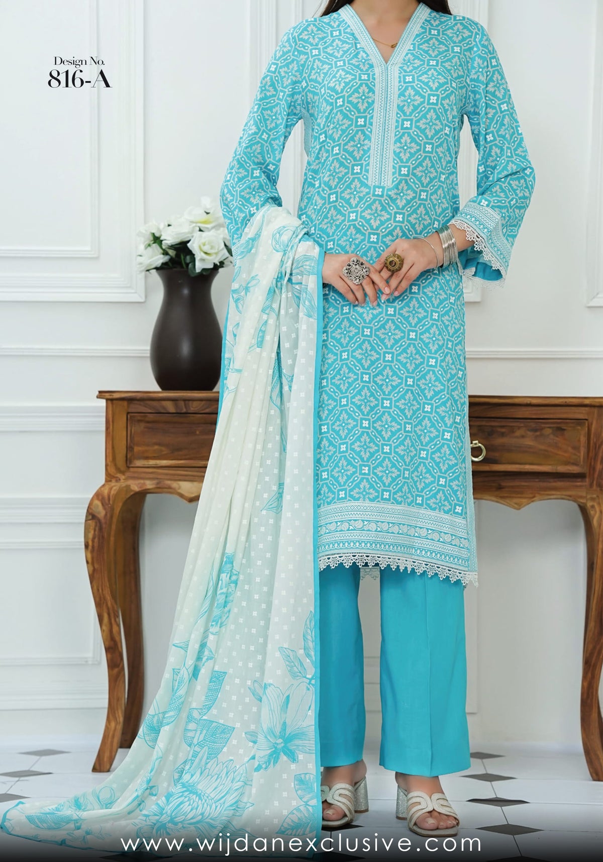 Daman 3pc Lawn Collection Vol-02 by VS Textile D-16A – Wijdan Exclusive