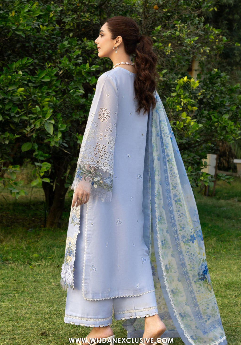 Elaf Unstitched Luxury Lawn Collection -2026 (SKY BLISS)