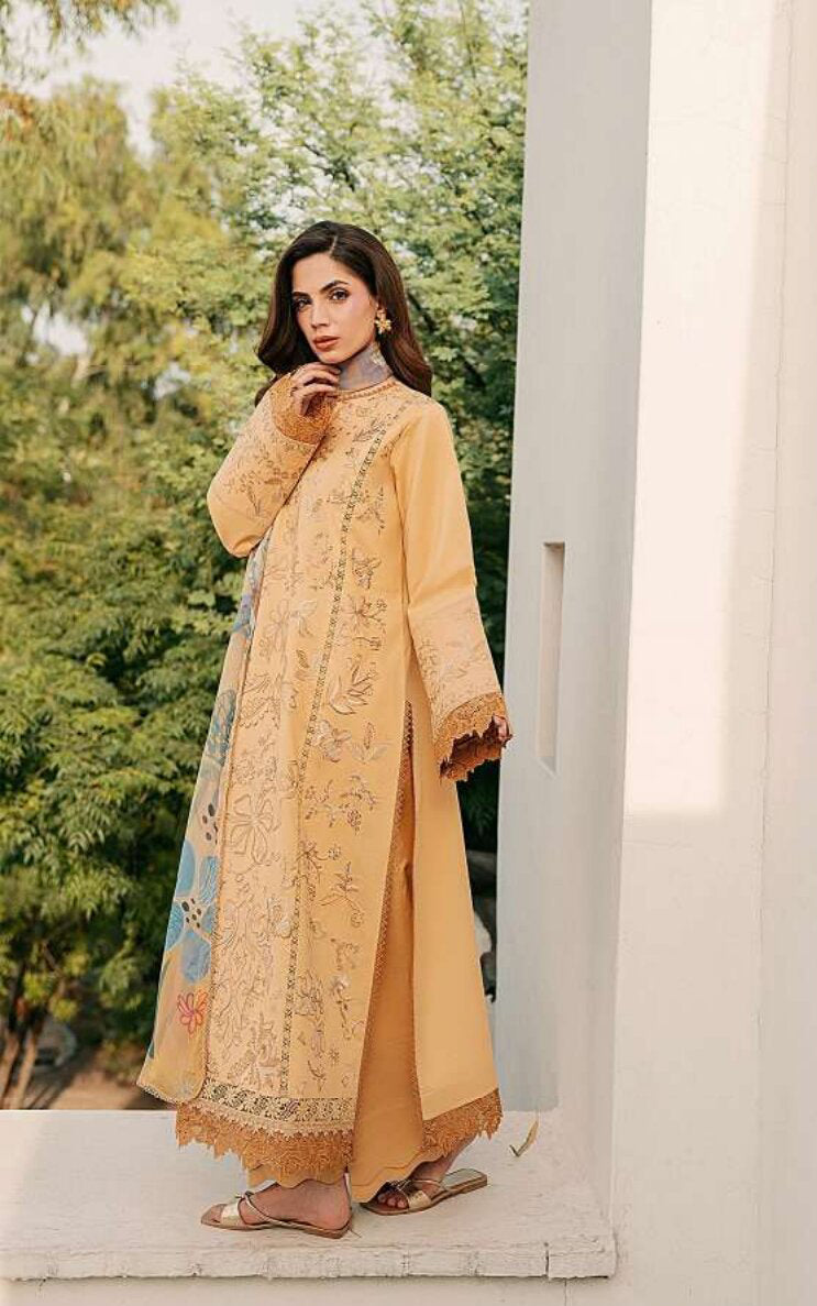 Zync by Florent | Unstitched Festive Lawn Collection - 2026 (FZ-8B)