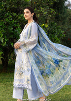 Elaf Unstitched Luxury Lawn Collection -2026 (SKY BLISS)