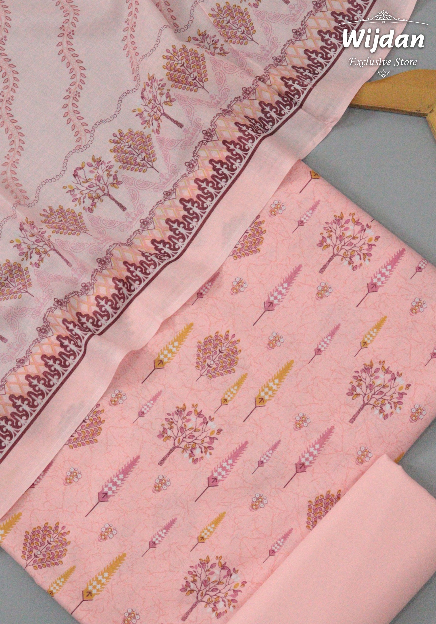 Wrinkle Free Un-Stitched Printed Coll'25 Vol-24 by Amna Khadija D-16