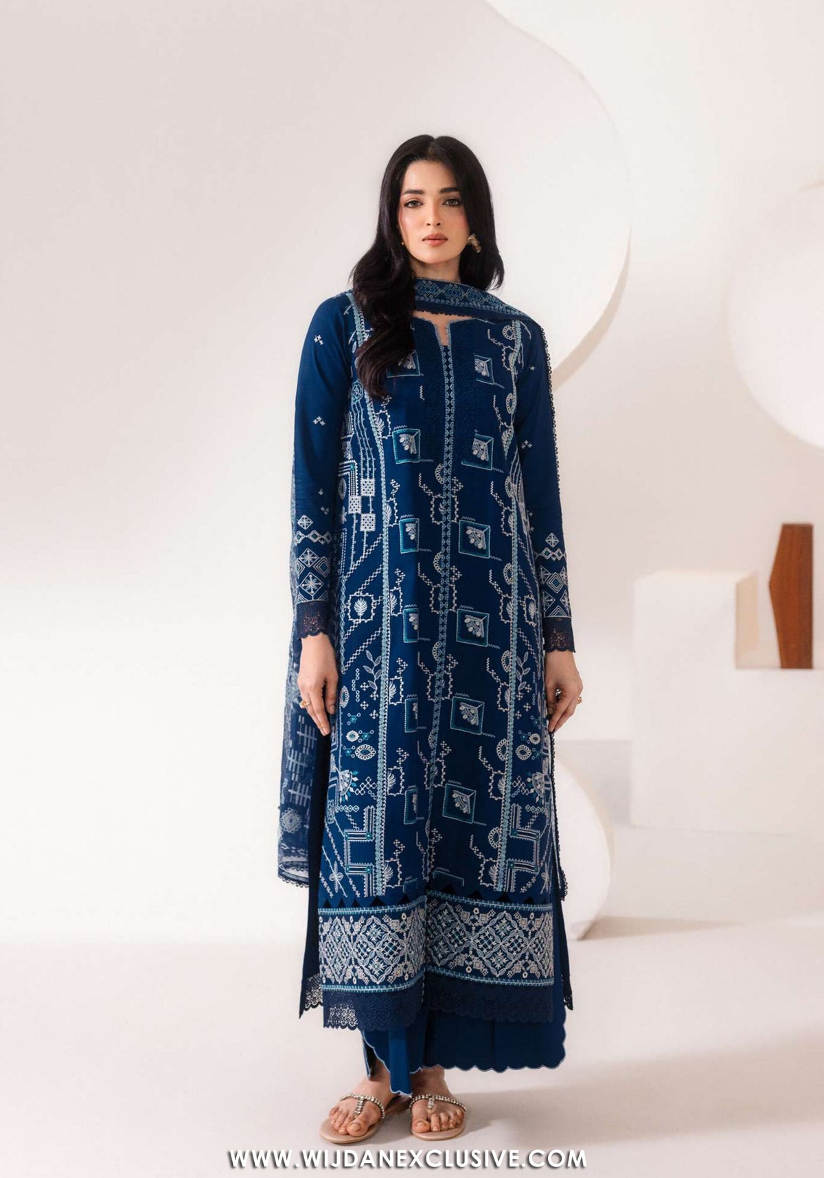 Zync by Florent | Unstitched Intermix Embroidered Viscose Collection'26 (D-16)