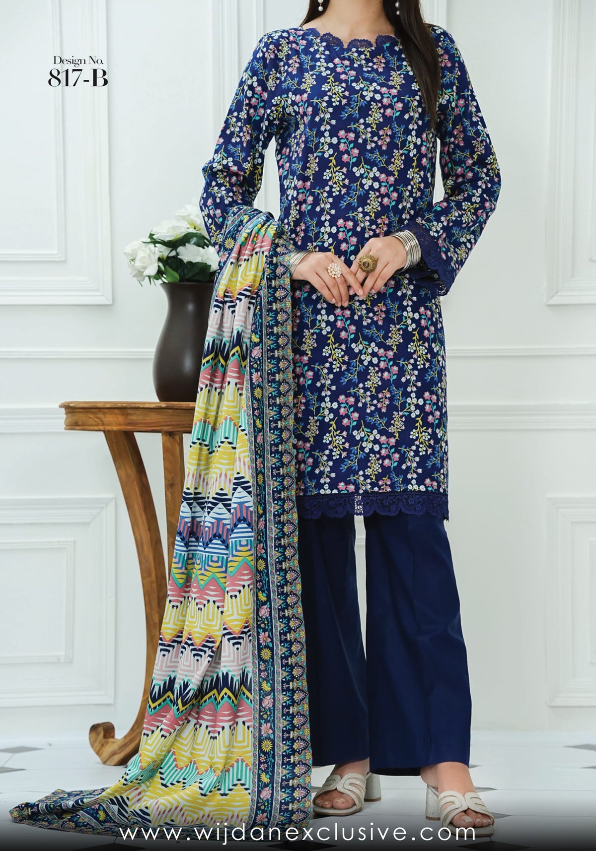 Daman 3pc Lawn Collection'25 Vol-02 by VS Textile D-17B