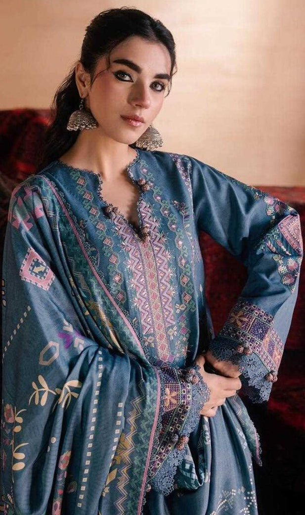 One Nation by Florent | Unstitched Printed & Embroidered Viscose Collection'26 (SEREIN)