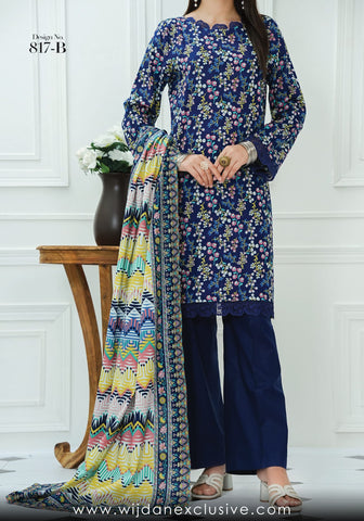 Daman 3pc Lawn Collection'25 Vol-02 by VS Textile D-17B