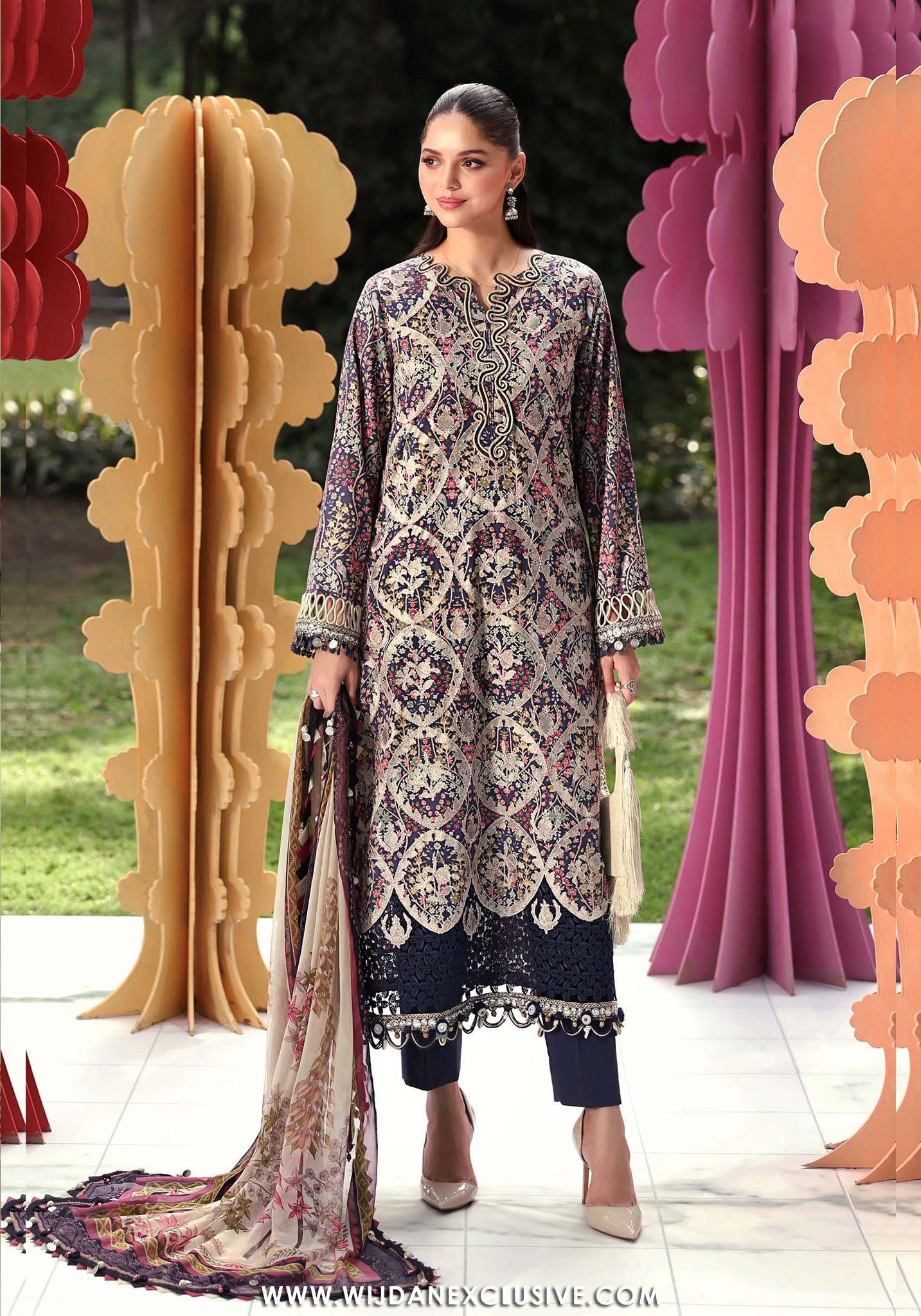 M.Prints by Maria.B | Unstitched Luxury Eid Edit - 2026 MPT-3003-B