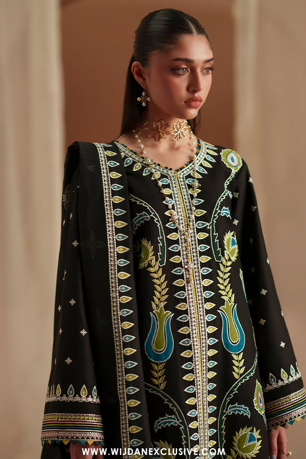 Mashriq by Bin Ilyas | Unstitched Luxury Lawn Collection - 2026 (D-118-B)