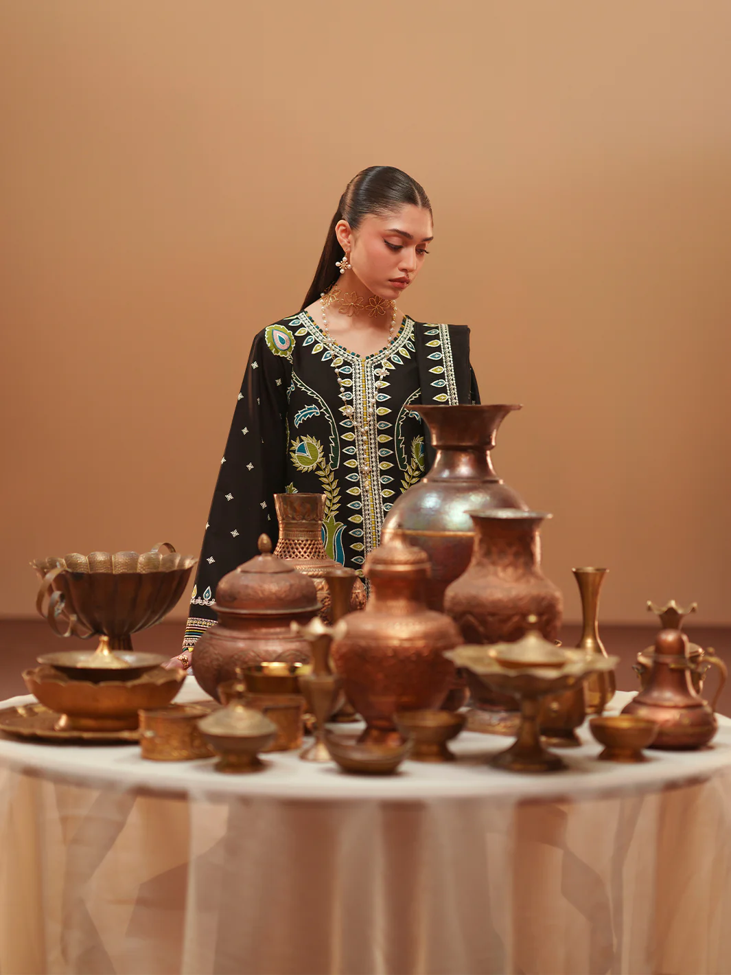 Mashriq by Bin Ilyas | Unstitched Luxury Lawn Collection - 2026 (D-118-B)