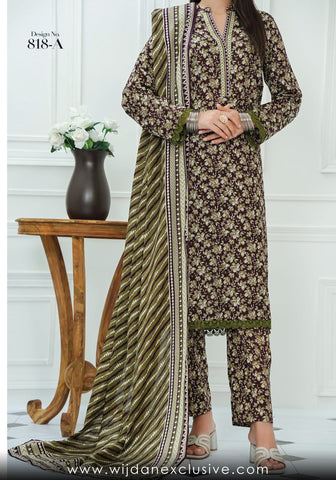 Daman 3pc Lawn Collection'25 Vol-02 by VS Textile D-18A