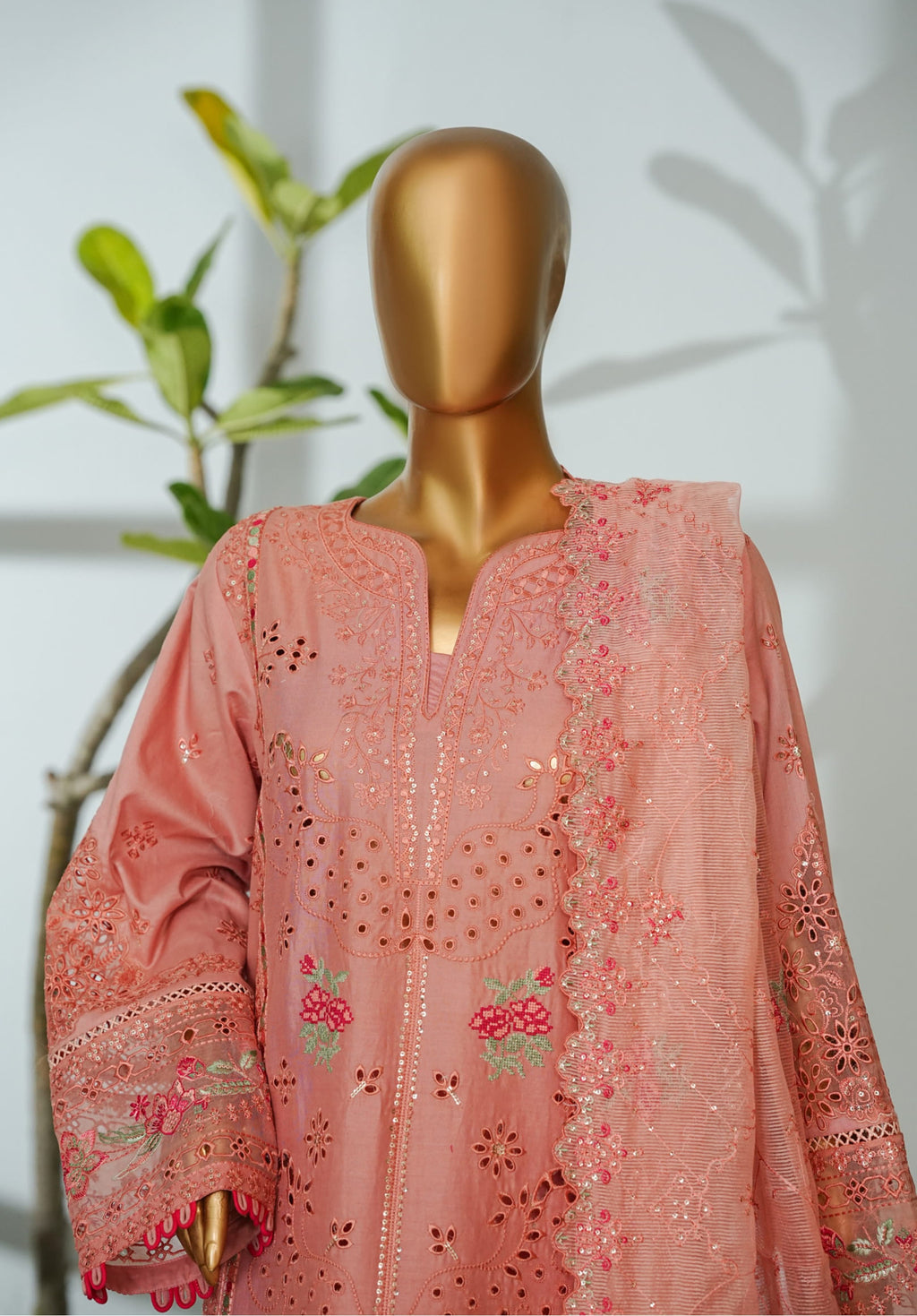 Bin Saeed Stitched Luxury Embroidered 3PC Collection - 2026 BSLE26-018