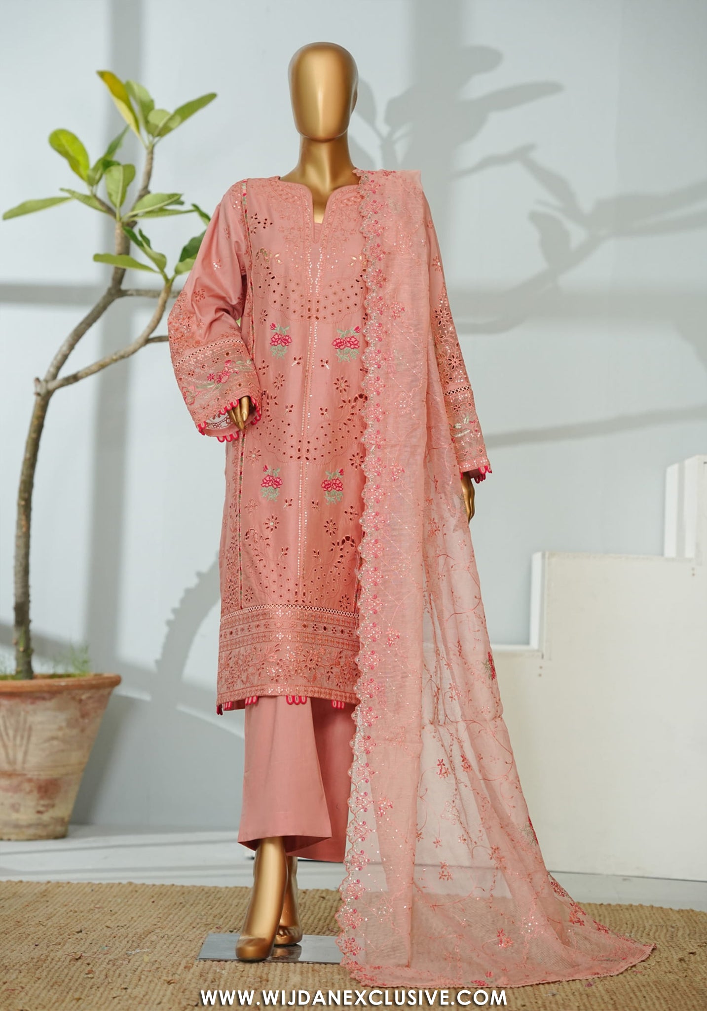 Bin Saeed Stitched Luxury Embroidered 3PC Collection - 2026 BSLE26-018