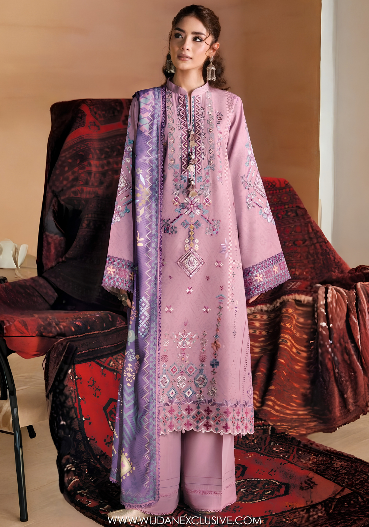 One Nation by Florent | Unstitched Printed & Embroidered Viscose Collection'26 (ELARA)