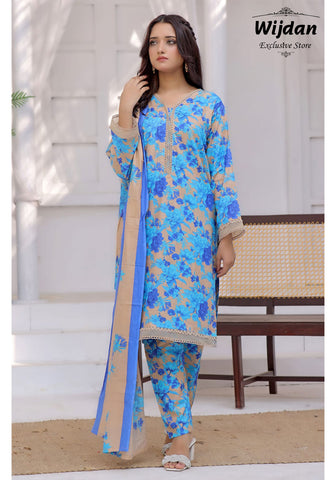 Designer Lawn 3PC Printed Collection D-19