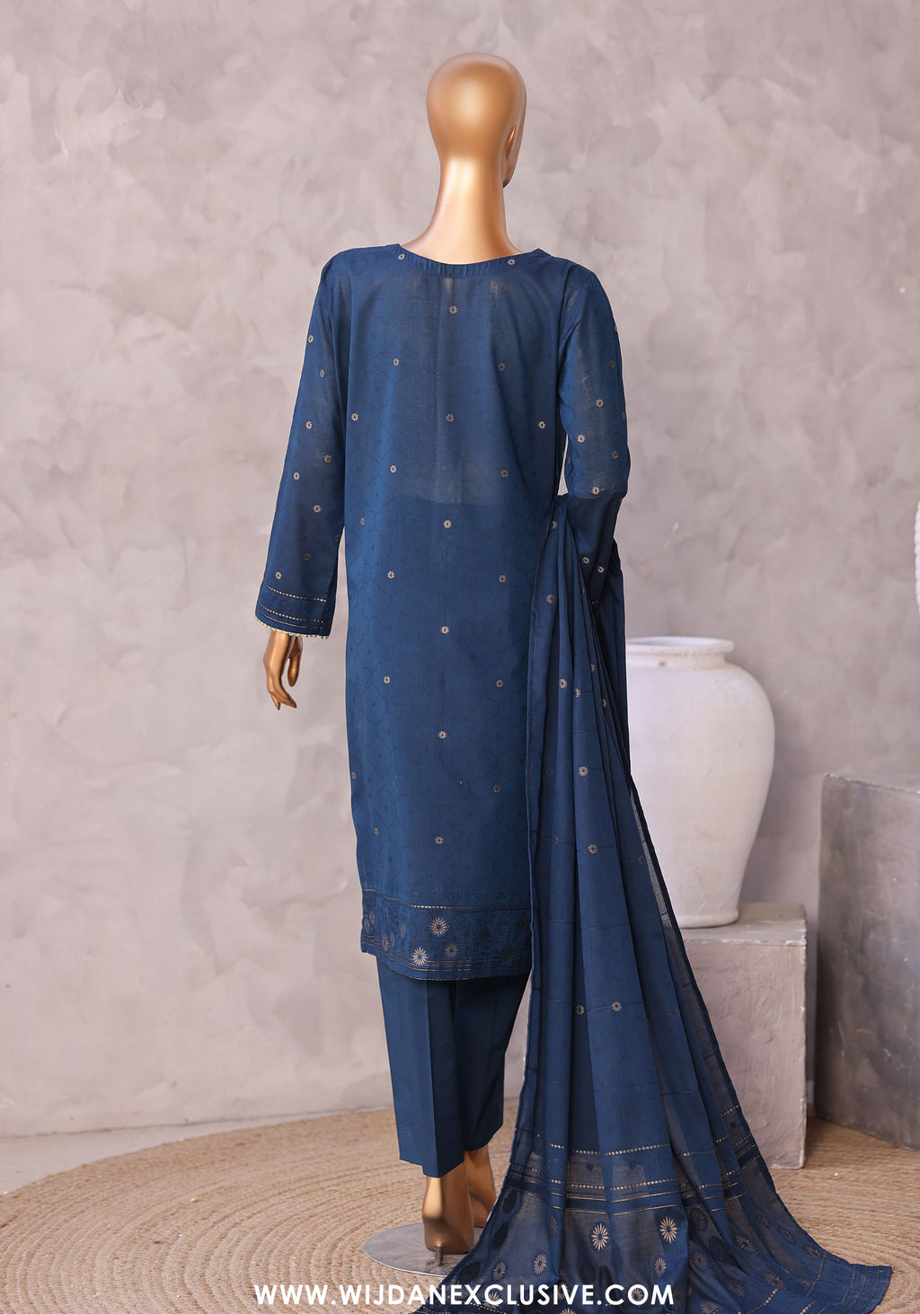 HZ Valencia Jacquard Embroidered Unstitched Lawn Collection - 2026 (VJE-7103)