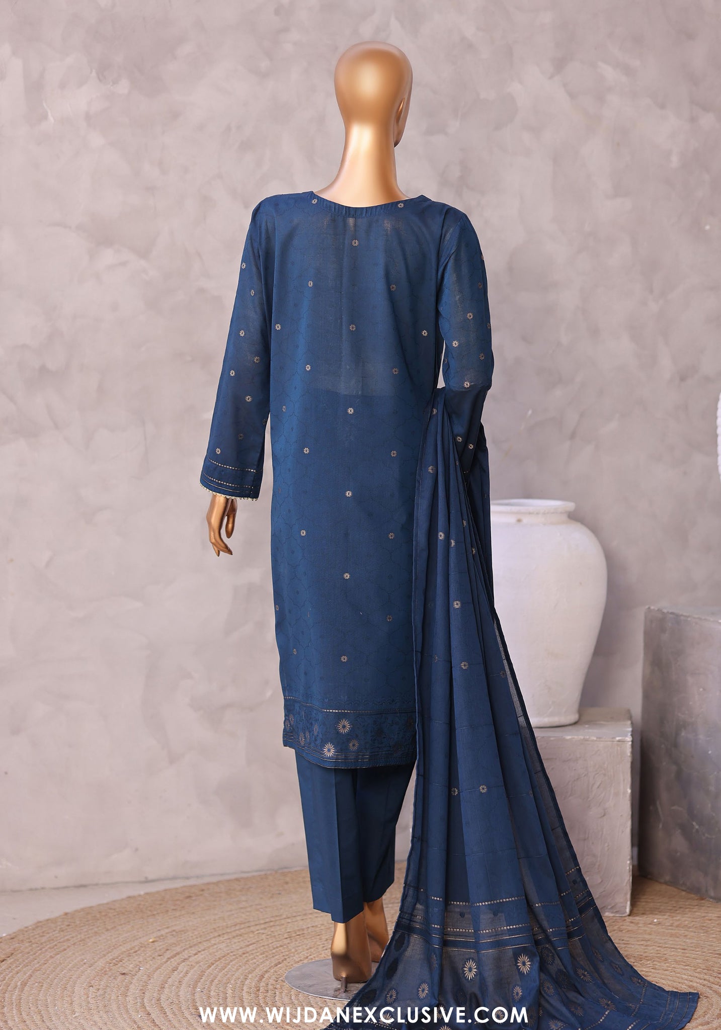 HZ Valencia Jacquard Embroidered Unstitched Lawn Collection - 2026 (VJE-7103)