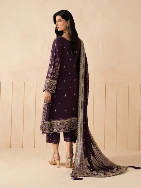 Syleena by Gulaal | Unstitched Embroidered Raw Silk Formal Collection'26 (NIVARA)