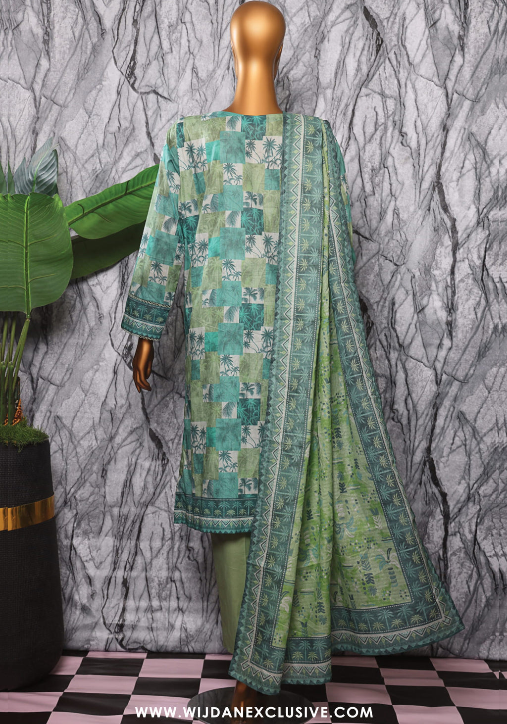 HZ Unstitched Platinum Digital Printed Lawn Collection PPC-403