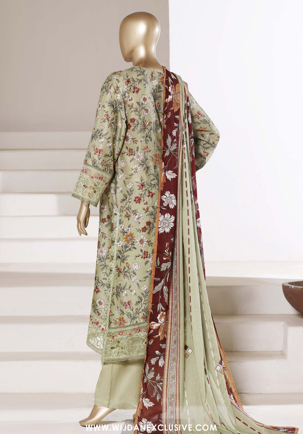 Sadabahar Stitched Embroidered Festive Lawn Vol-02 Collection - 2026 (D-01)