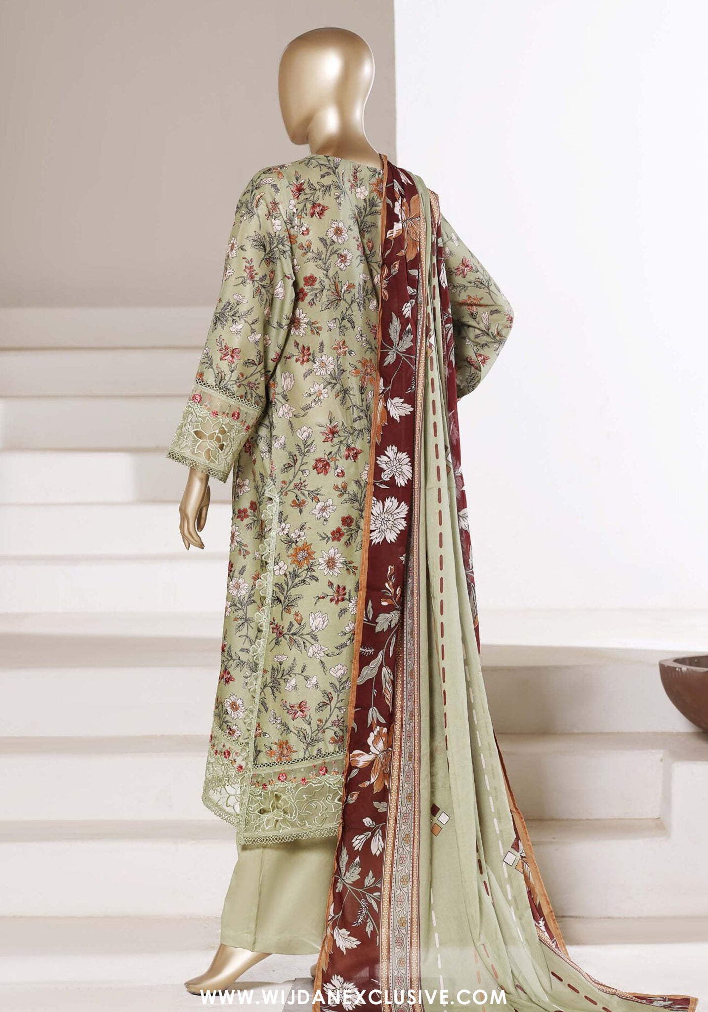 Sadabahar Stitched Embroidered Festive Lawn Vol-02 Collection - 2026 (D-01)