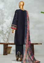 Bin Saeed Stitched Applique Kari Luxury 3pc Collection - 2026 (D-03)