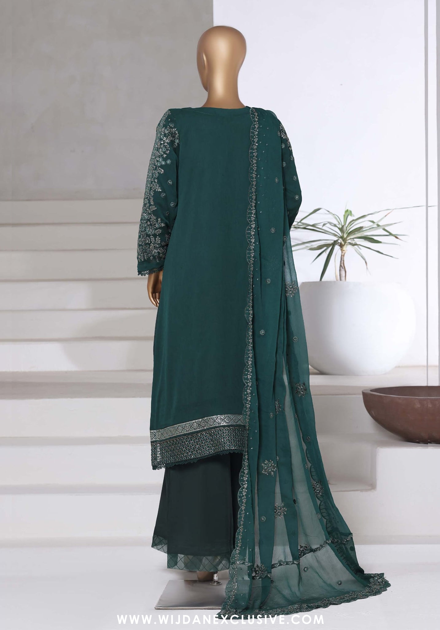 Afsanay by Sadabahar | Stitched Luxury Chiffon Vol-14 Collection - 2025 (GREEN)
