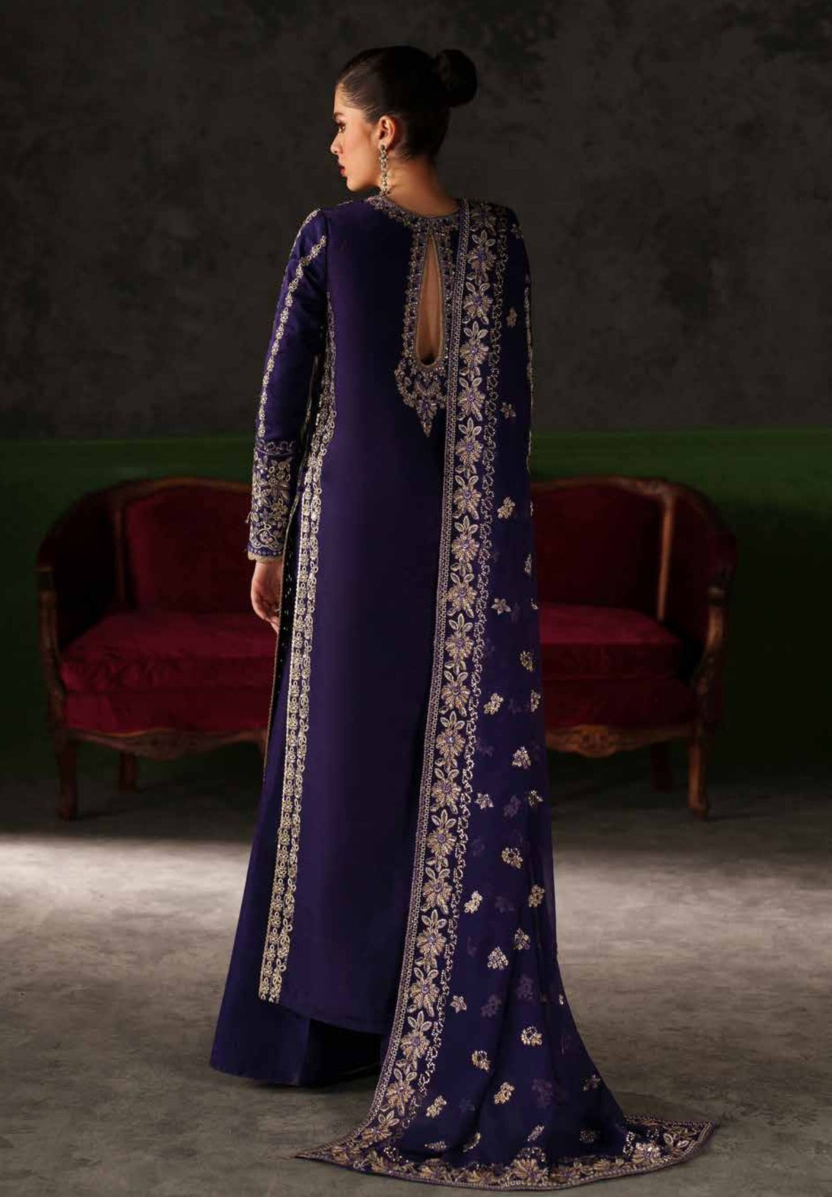 Verve by Emaan Adeel | Unstitched Embroidered Formal Silk Edit'26 (AZURE SAPPHIRE)